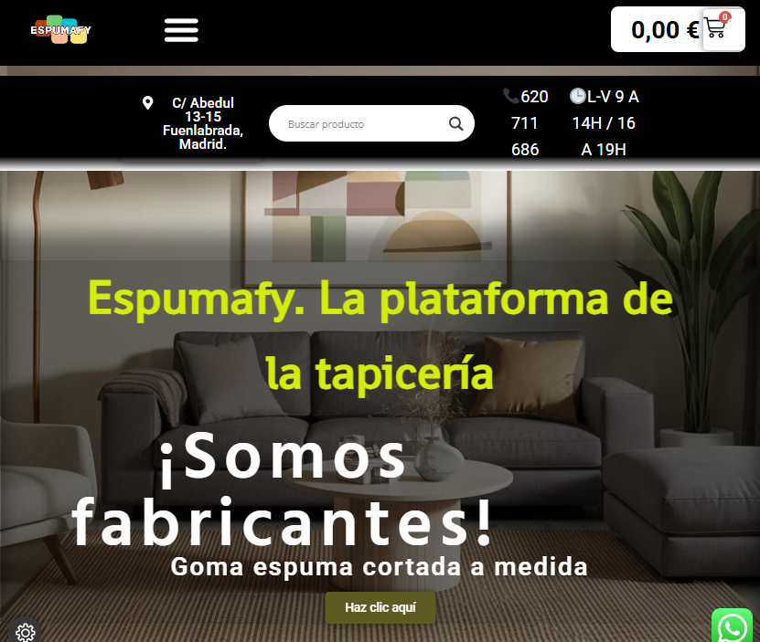 Espumafy - Plataforma de tapicería y espuma